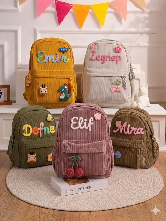 Kişileştirilmiş Örgü Sırt Çantası